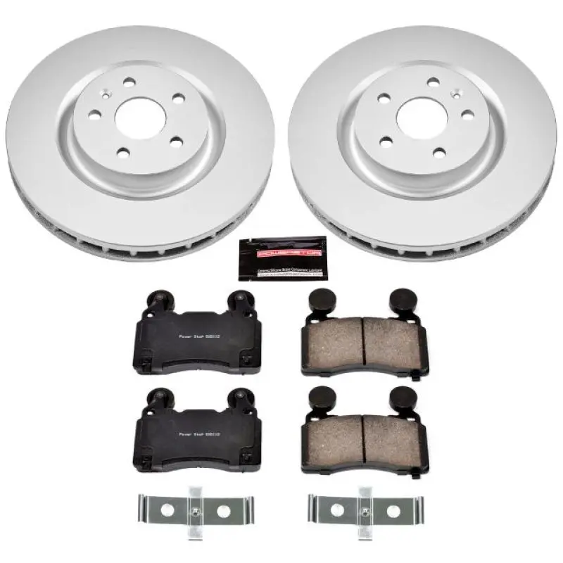 Powerstop 2010-2015 Chevrolet Camaro 5Th Gen Power Stop Front Z17 Evolution Geomet Coated Brake Kit 1