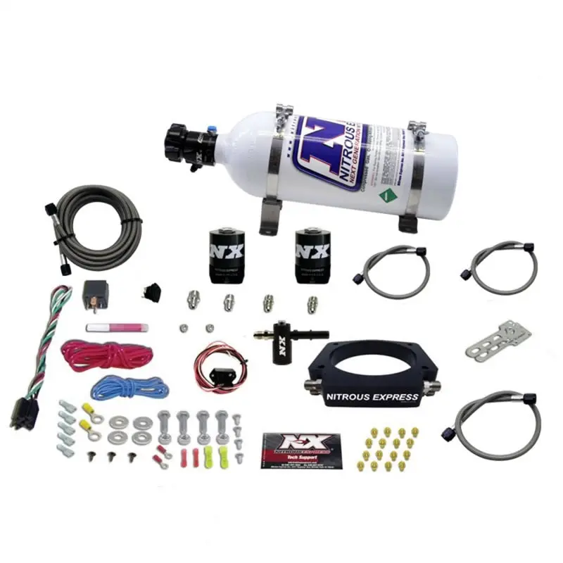 Nitrous Express 2016-2021 Chevrolet Camaro 6Th Gen + C7 Nitrous Plate Kit (50-300Hp) W 5Lb Bottle 1
