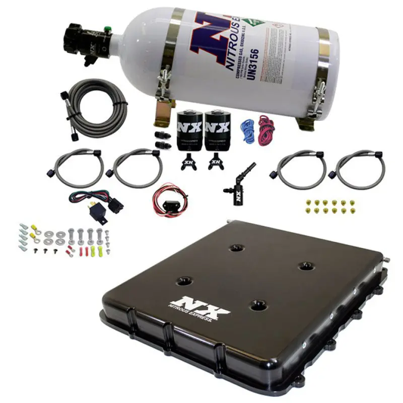 Nitrous Express 2017-2020 Chevrolet Camaro 6Th Gen Nitrous Kit W Billet Lt4 Supercharger Lid W 10Lb Bottle 1