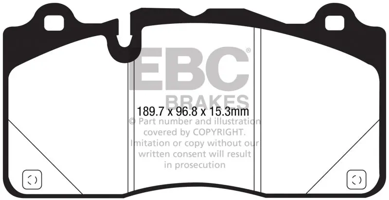 Ebc 2016-2024 Chevrolet Camaro 6Th Gen + Zl1 Bluestuff Front Brake Pads 1