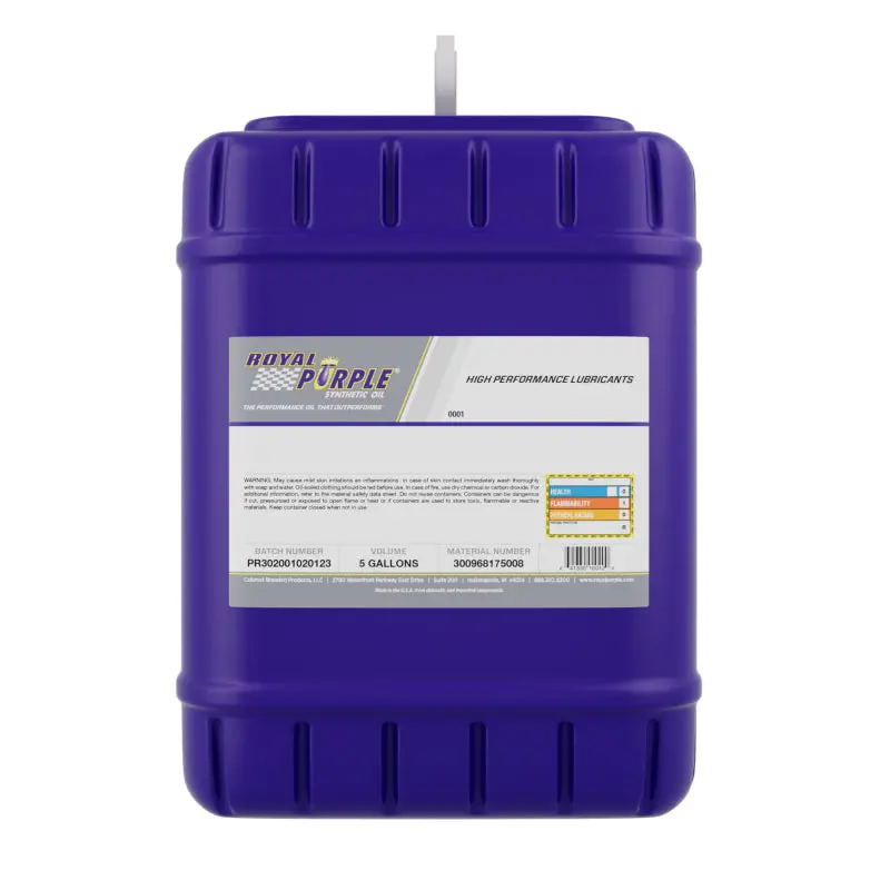 Royal Purple 1993-2002 Chevrolet Camaro 4Th Gen Premium Synthetic High Performance Multi-Grade 10W30 Motor Oil 5 Gallon 1