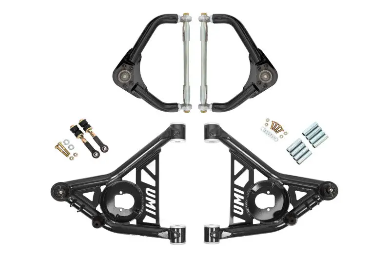 Umi Performance 1970-1981 Chevrolet Camaro 2Nd Gen Gm F-Body Front A-Arm Kit Delrin Bushings Adj Tall Ball Joints 1