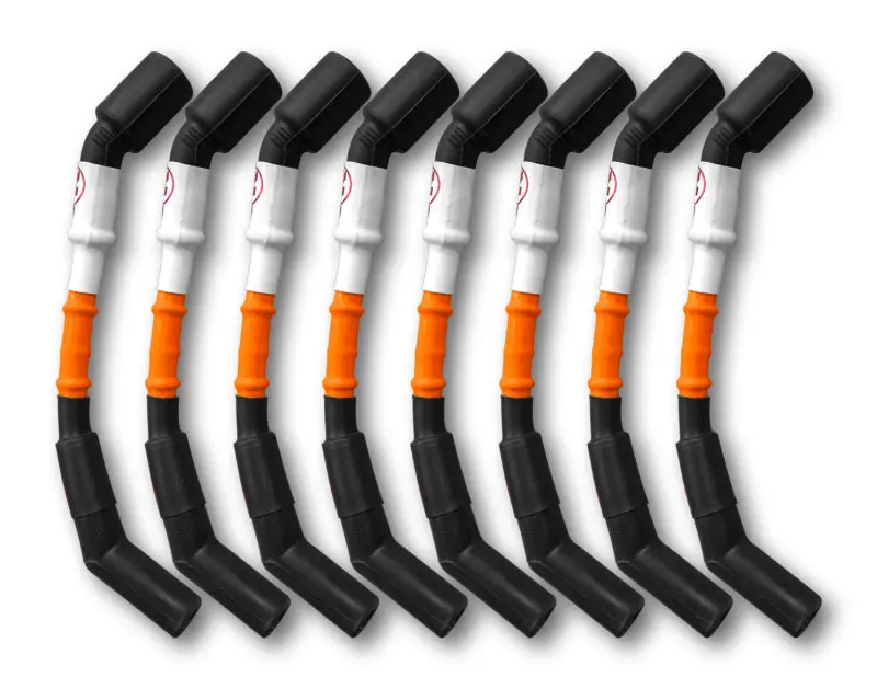 Kooks Headers 1998-2024 Chevrolet Camaro 4Th-6Th Gen Kooks 10Mm Spark Plug Wires Orange W Black Boots (8 Pc. Set) 1