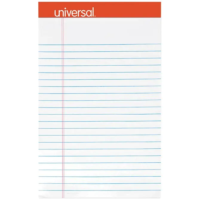 Perforated Ruled Writing Pads - 5" X 8" Narrow Ruled Notepads With Clean Tear-Off Sheets - Durable Yellow Notepads For School, Office, Personal Use - 50 Sheets Per Pad 1
