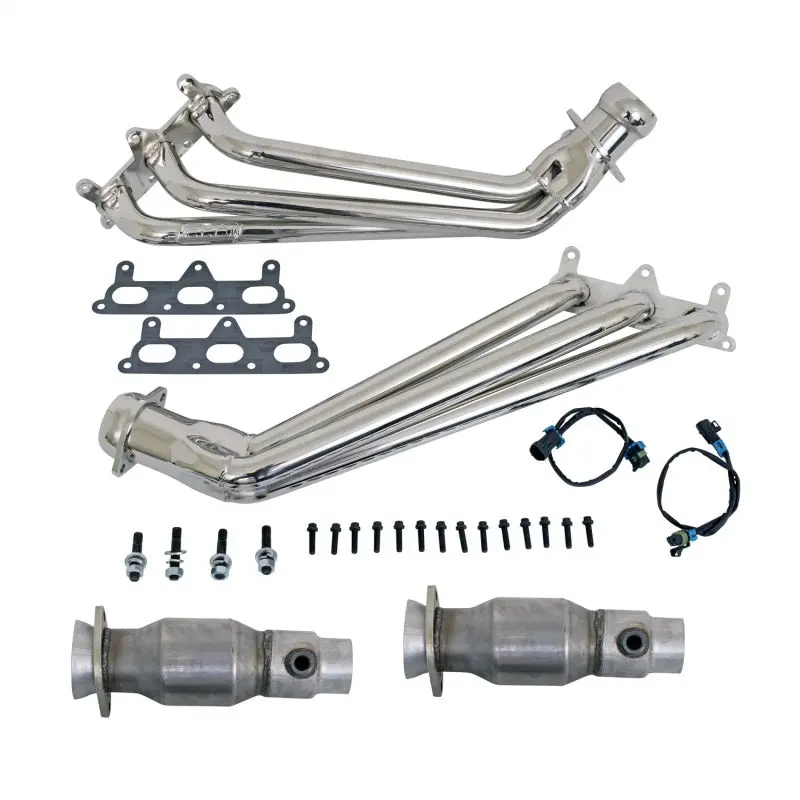 Bbk 2010-2011 Chevrolet Camaro 5Th Gen V6 Long Tube Exhaust Headers With Converters 1-5 8 Chrome 1
