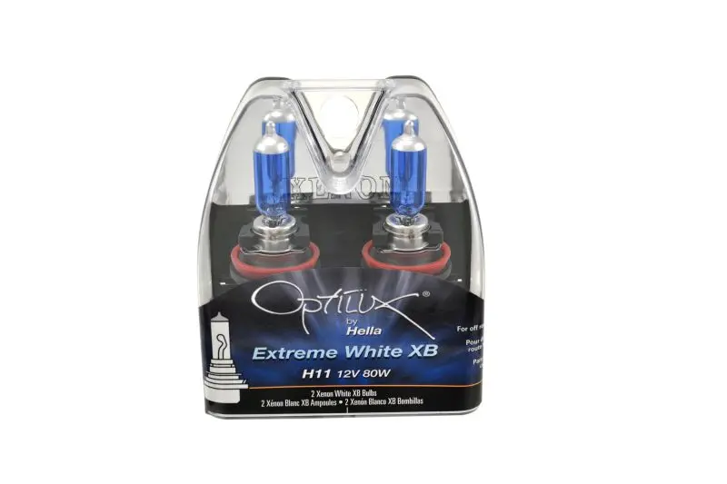 Hella Optilux Xb Extreme Type H11 12V 80W Blue Bulbs - Pair 1