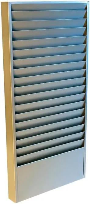Premium 18-Pocket Steel Repair Order Rack – Heavy-Duty 24-Gauge Gray Steel – 28"H × 13"W × 2"D Wall-Mountable Rack With Large 12-1/2"W × 5"D Pockets For Automotive Repair Orders & Service Card Organization 1