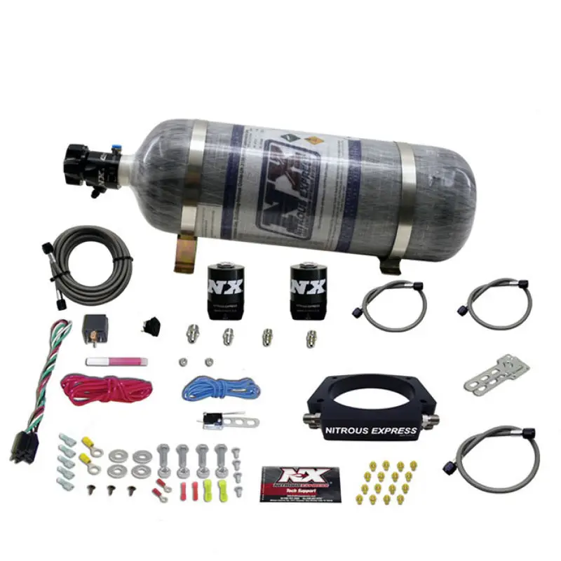 Nitrous Express 1998-2020 Chevrolet Camaro 4Th-6Th Gen Gm Ls 90Mm Nitrous Plate Kit (50-400Hp) W 12Lb Composite Bottle 1