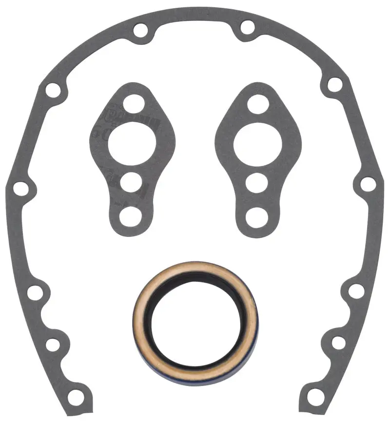 Edelbrock 1980-1992 Chevrolet Camaro 2Nd-3Rd Gen Sbc Timing Cover Gasket And Oil Seal Kit 1