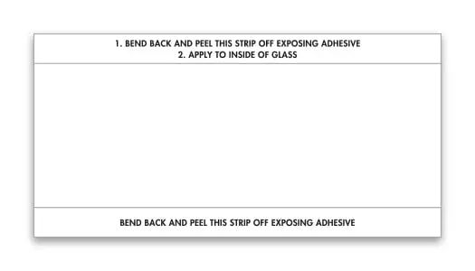 Stock Number Mini Signs – 6" × 3" Plastic Backed Self-Adhesive Windshield Signs – Includes Permanent Black Marking Pen For Car Dealership Inventory Management 1
