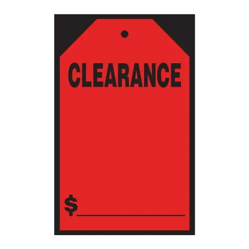 Vibrant Red Clearance Window Price Stickers & Hang Tags – Large 7" X 11" – Durable Car Dealership Pricing Decals For Auto Sales & Retail Stores 1