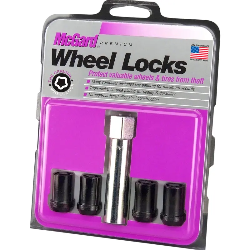 Mcgard Wheel Lock Nut Set - 4Pk. (Tuner / Cone Seat) M12x1.5 / 13/16 Hex / 1.24In. Length - Black 1
