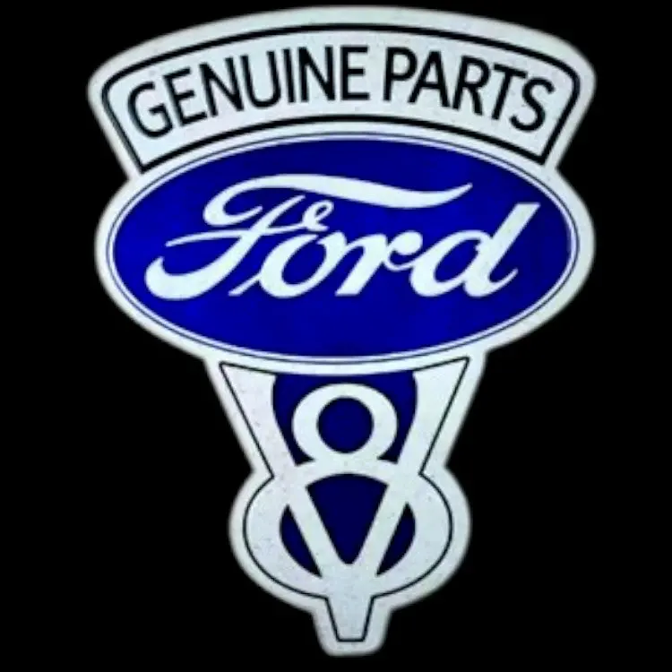 Ford V8 Parts Die Cut Porcelain Vintage Metal Sign 1