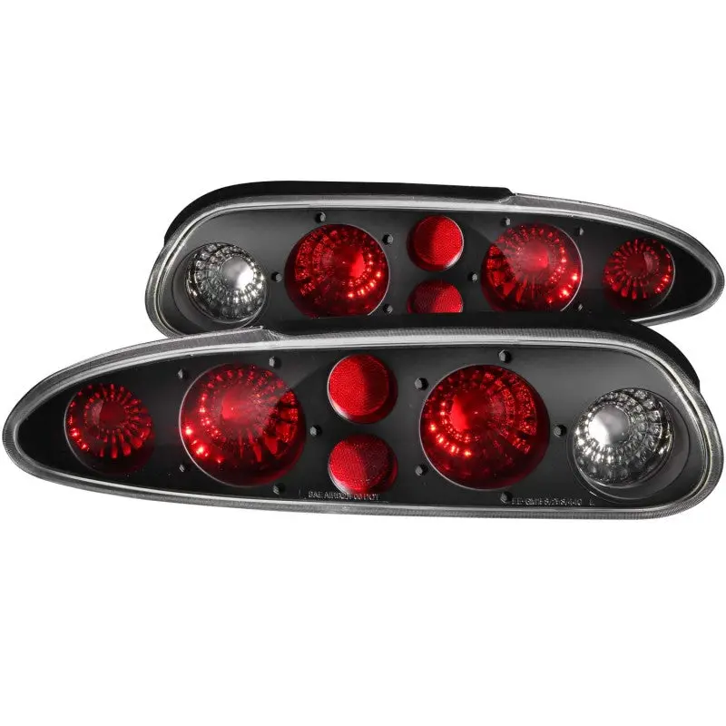 Anzo 1993-2002 Chevrolet Camaro 4Th Gen Taillights Black 1