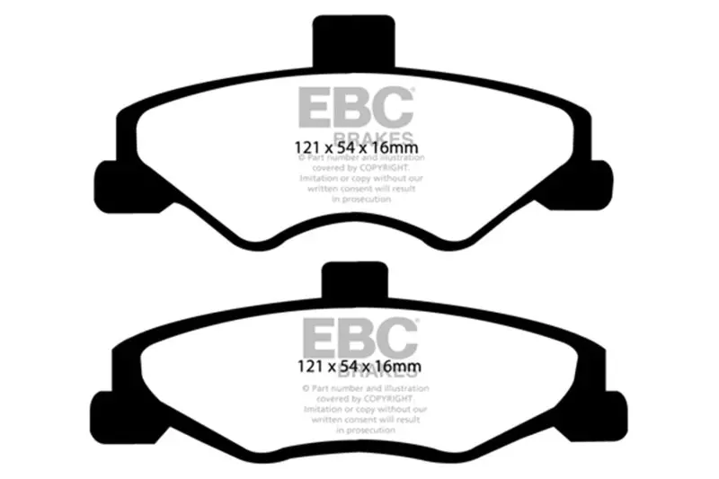 Ebc 1998-2002 Chevrolet Camaro 4Th Gen 3.8 Yellowstuff Rear Brake Pads 1