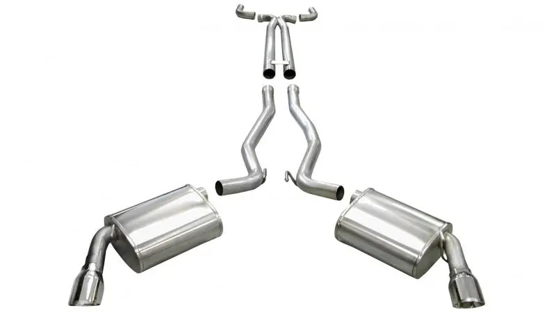 Corsa 2011-2015 Chevrolet Camaro Convertible Ss 6.2L V8 Manual Polished Sport Cat-Back + Xo Exhaust 1