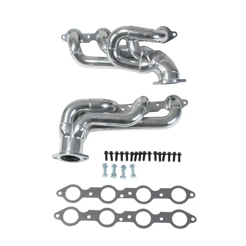 Bbk 2010-2015 Chevrolet Camaro 5Th Gen Ls3 L99 Shorty Tuned Length Exhaust Headers 1-3 4 Silver Ceramic 1