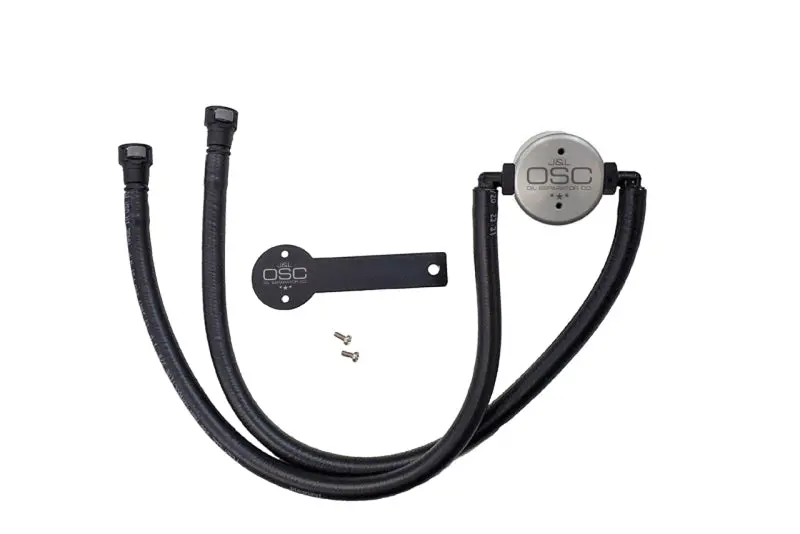 J&L 2016-2024 Chevrolet Camaro 6Th Gen Lt1 6.2L Drivers Side Oil Separator 3.0 Clear Anodized 1
