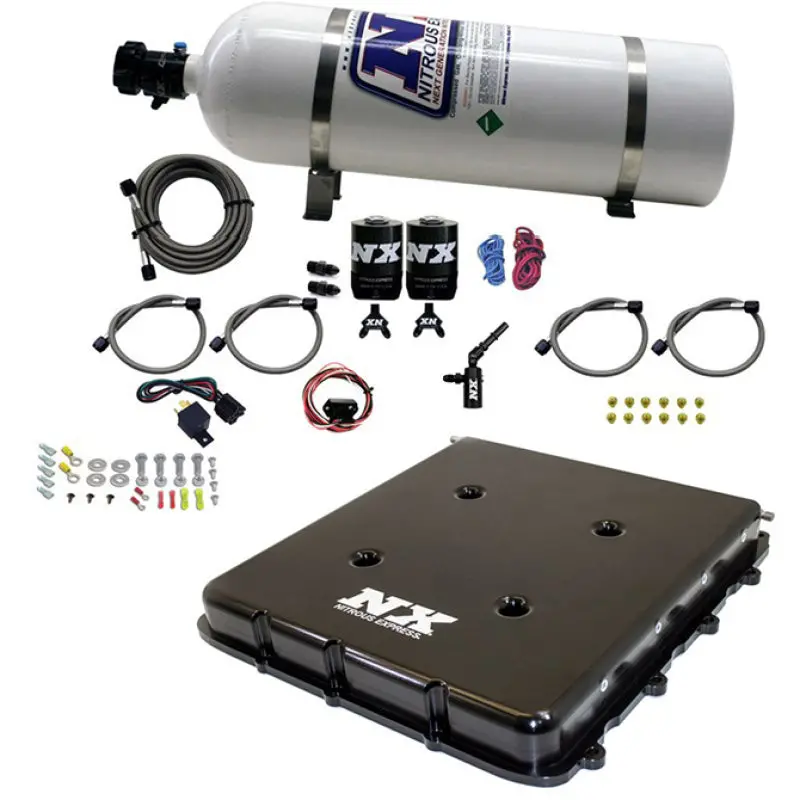 Nitrous Express 2017-2020 Chevrolet Camaro 6Th Gen Nitrous Kit W Billet Lt4 Supercharger Lid W 15Lb Bottle 1