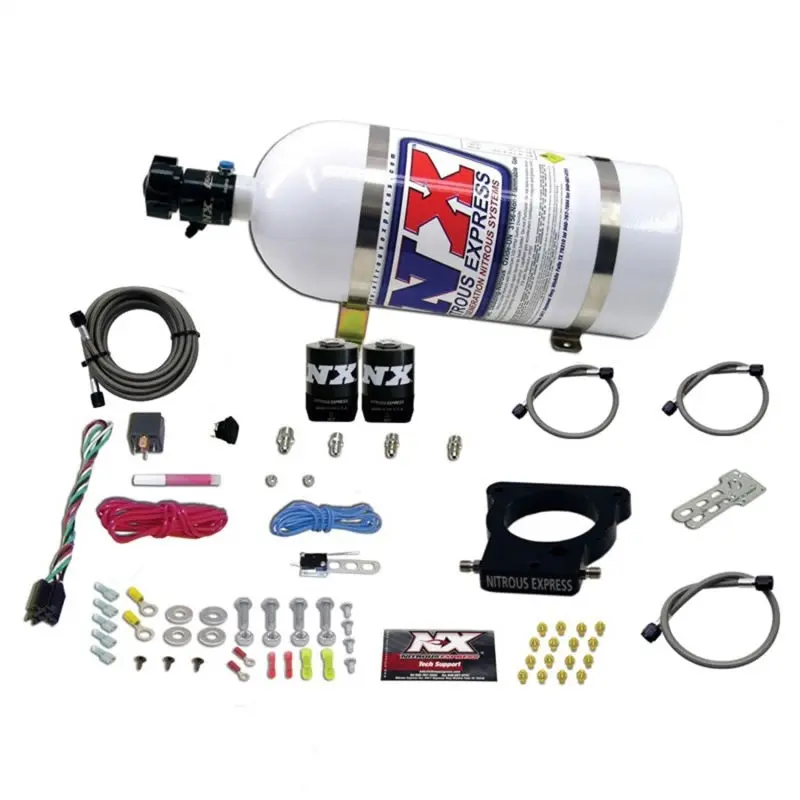 Nitrous Express 1998-2020 Chevrolet Camaro 4Th-6Th Gen Gm Ls 78Mm 3-Bolt Nitrous Plate Kit (50-350Hp) W 10Lb Bottle 1