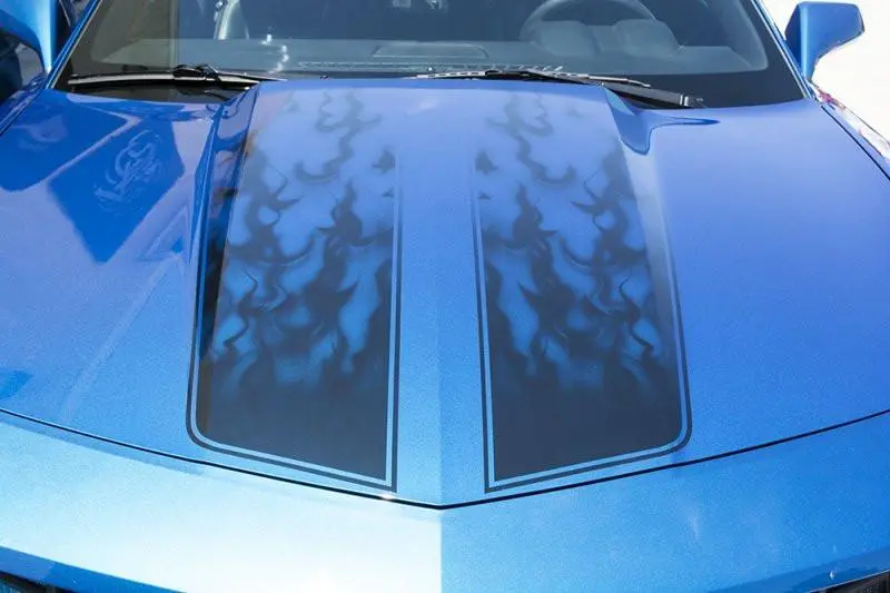 Camaro Decal Hood/Trunk Flame Rally Stripe |  2010-2013 1