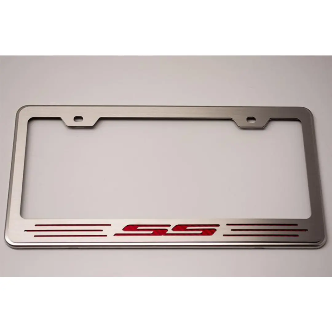Camaro License Plate Frame With "Ss" Lettering 1