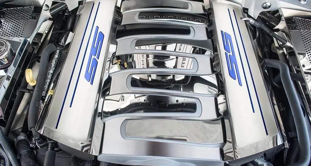 2016-2024 V8 Ss Camaro - Fuel Rail Covers & 'Ss' Top Plates | Stainless Steel 1