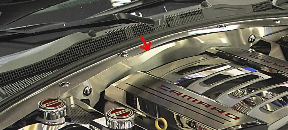 2016-2024 6Th Generation Camaro Ss False Firewall Cover - Stainless Steel 1