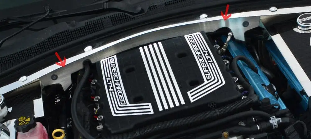 2017-2024 6Th Generation Camaro Zl1 False Firewall Cover - Stainless Steel 1