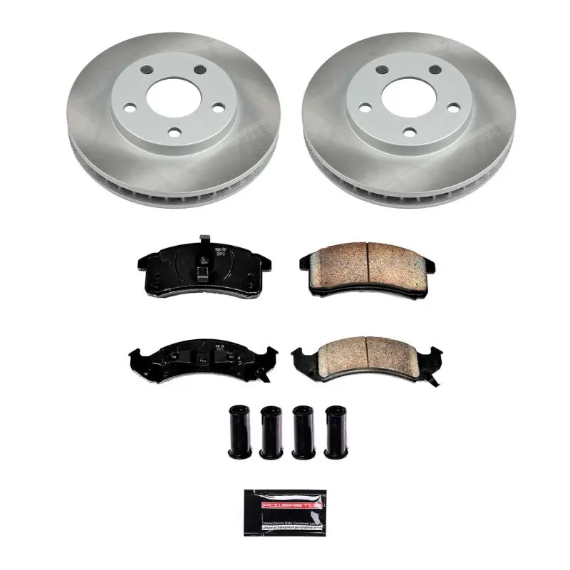 Powerstop 1993-1993 Chevrolet Camaro 4Th Gen Power Stop Trans Sport Front Semi-Coated Rotor Kit 1