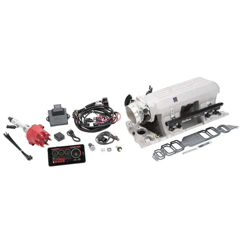 Edelbrock 1967-1972 Chevrolet Camaro 1St-2Nd Gen Pro Flo 4 Xt Efi System Seq Port Bbc Rect Port Std Deck 625 Max Hp 35Lb Hr Satin Finish 1