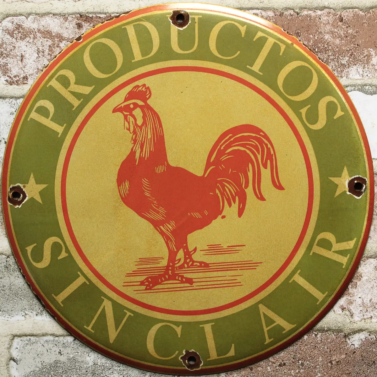 Productos Sinclair Vintage Farm Porcelain Enamel Sign (12In) 1