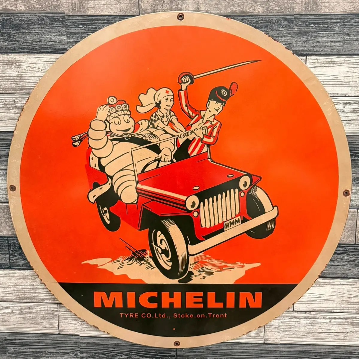 Michelin Stoke On Trent Porcelain Enamel Sign 1