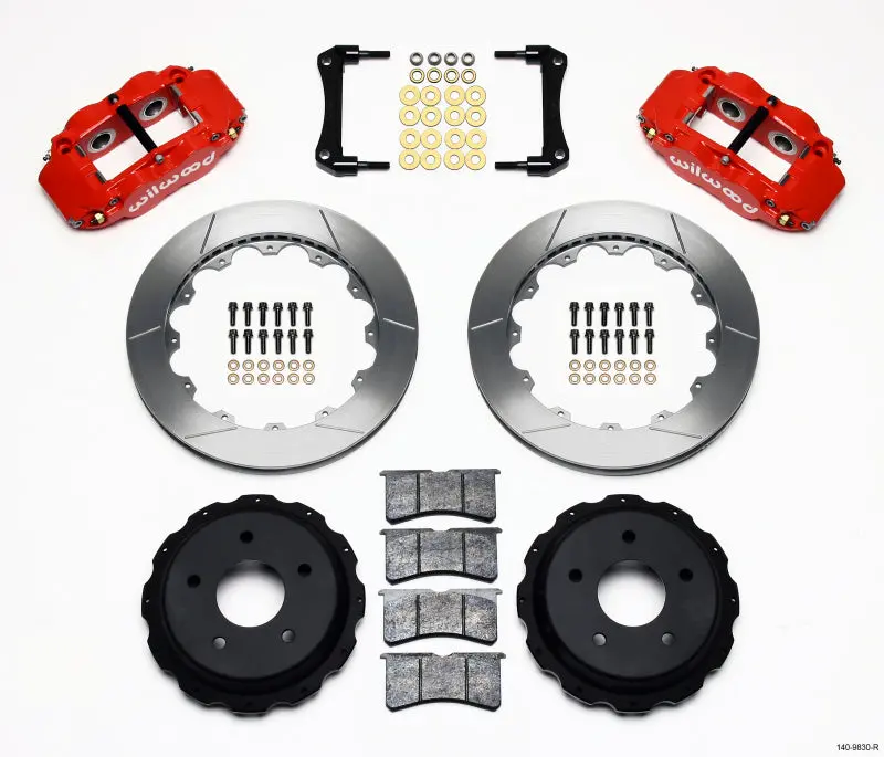 Wilwood 1998-2002 Chevrolet Camaro 4Th Gen Narrow Superlite 4R Rear Kit 12.88In Red 1