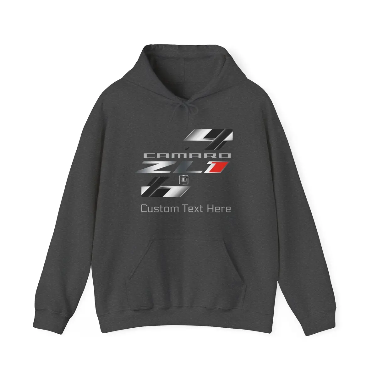 Camaro Zl1 Personalized Racing Flag Logo Fleece Hoodie 1