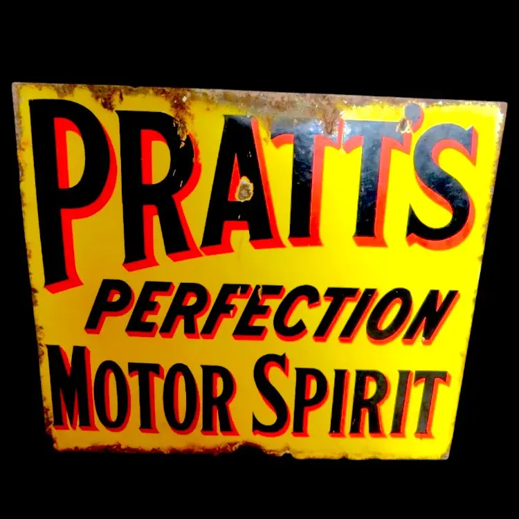 Pratt's Perfection Porcelain Enamel Vintage Metal Reproduction 1