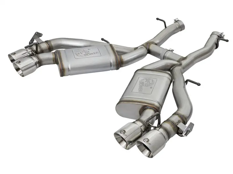 Afe 2016-2024 Chevrolet Camaro 6Th Gen Machforce Xp 3In 304 Ss Axle-Back Dual Exhaust (Npp) W Polished Tips Ss V8-6.2L 1