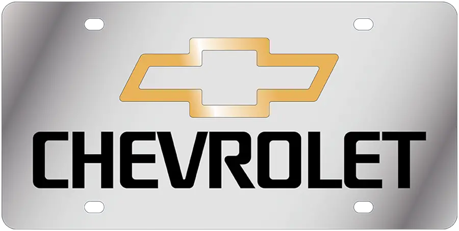 Chevrolet Stainless Steel License Plate 1