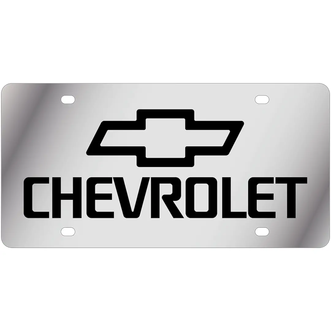 Chevrolet Stainless Steel License Plate 1