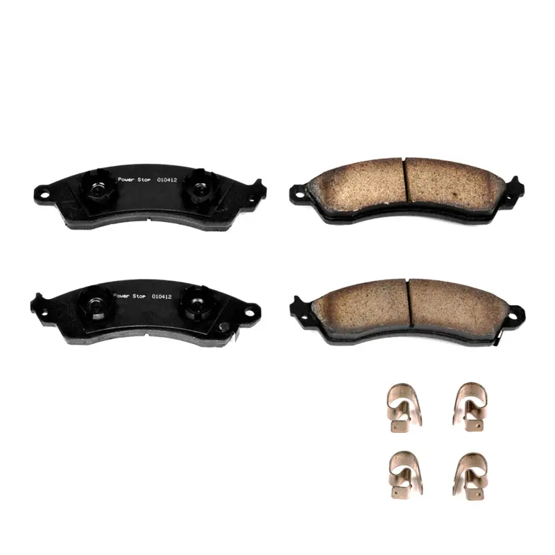 Powerstop 1987-1992 Chevrolet Camaro 3Rd Gen Power Stop Front Z17 Evolution Ceramic Brake Pads W Hardware 1