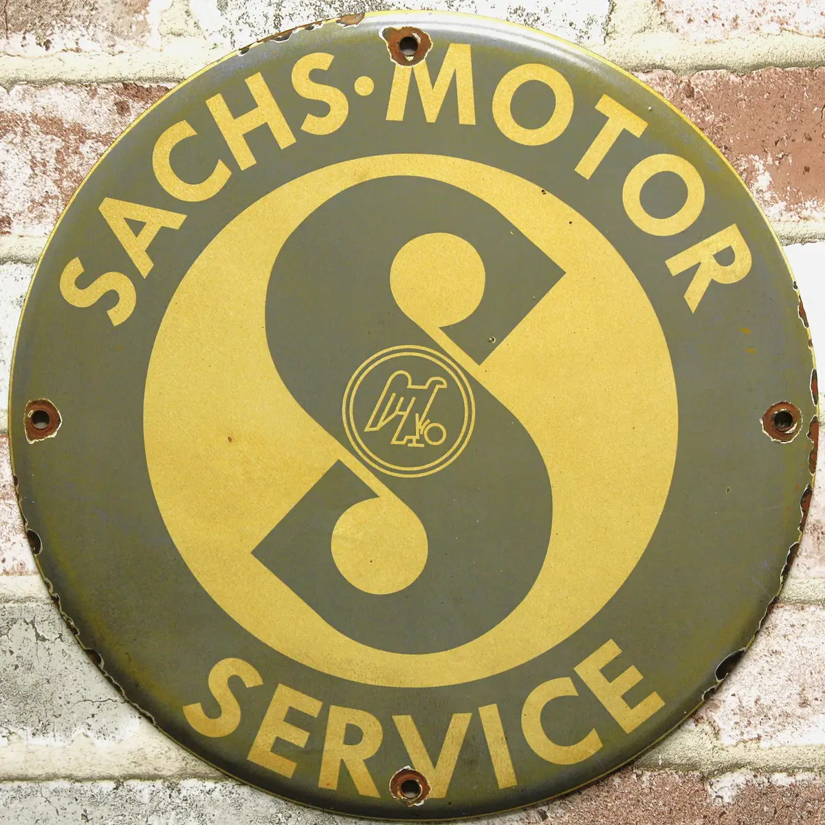 Sachs Motor Service Porcelain Enamel Sign (12In) 1