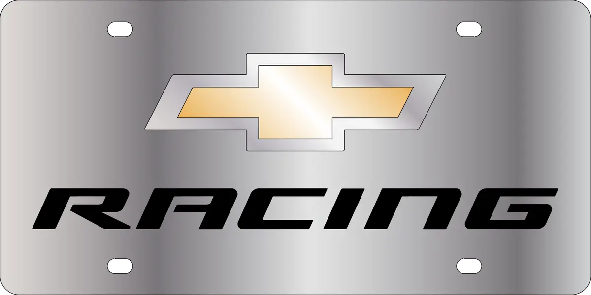 Chevrolet Racing Stainless Steel License Plate 1