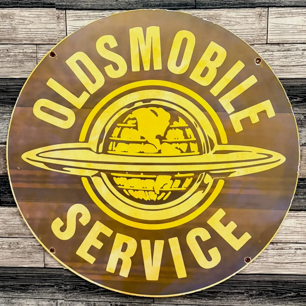 Oldsmobile Dealership Large Porcelain Enamel Advertising 1