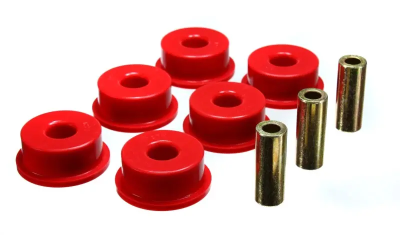 Energy Suspension 2010-2015 Chevrolet Camaro 5Th Gen 10 Red Rear Differential Carrier Bushing Set 1