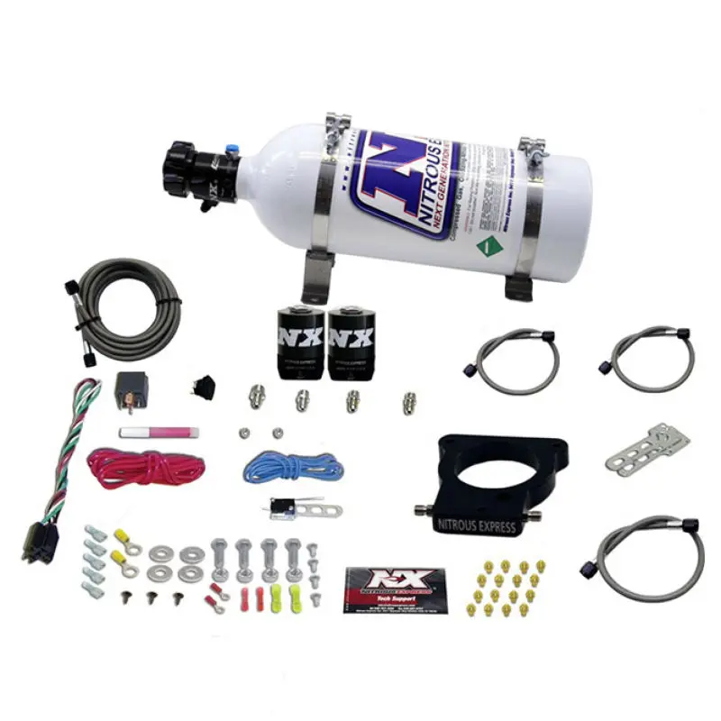 Nitrous Express 1998-2020 Chevrolet Camaro 4Th-6Th Gen Gm Ls 78Mm 3-Bolt Nitrous Plate Kit (50-350Hp) W 5Lb Bottle 1