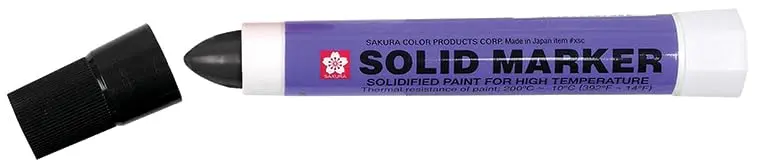 Solid Paint Windshield Markers (Grease Pens) - Waterproof Pigment-Based Markers For Long-Lasting Performance - Pointed Tip, Fade-Resistant Markers For Automotive Use 1