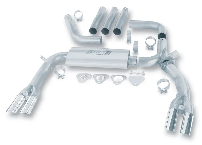 Borla 1984-1992 Chevrolet Camaro 3Rd Gen Trans Am 5.0L 5.7L V8 3In Adj Ss Cat-Back Exhaust W Adapters 1