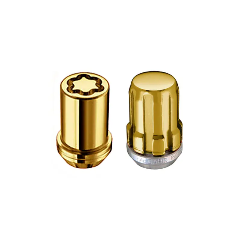 Mcgard Splinedrive Tuner 5 Lug Install Kit W/Locks & Tool (Cone) M12x1.5 / 13/16 Hex - Gold 1