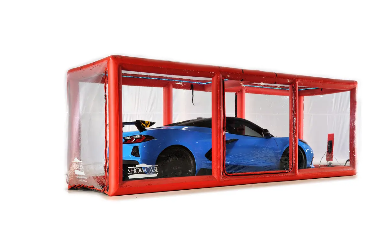 Carcapsule Scorcher Series Showcase Red Camaro Car Cover 1