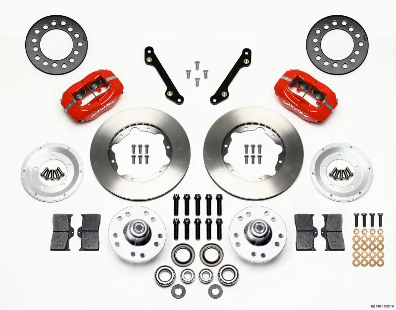 Wilwood 1970-1978 Chevrolet Camaro 2Nd Gen Forged Dynalite Front Kit 11.00In Red 1